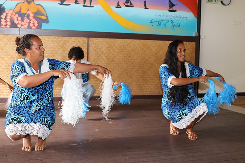 Traditional dance at an Ocean Decade event
